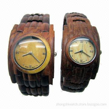 New Wood Unisex Beige/Army Date Natural Wood Wooden Watch, Available in Different Designs and Colors